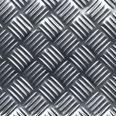Рифленый алюминиевый лист ГОСТ 21631-76. Алюминий АМг2. Размер 1,2x500x500 в г. Москва