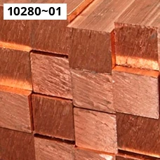 Квадрат медный ГОСТ 1535-2006. Медь М0. Размер 180