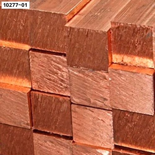 Квадрат медный ГОСТ 1535-2006. Медь М0. Размер 120