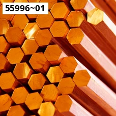 Шестигранник медный ГОСТ 1535-2006. Медь М0. Размер 15